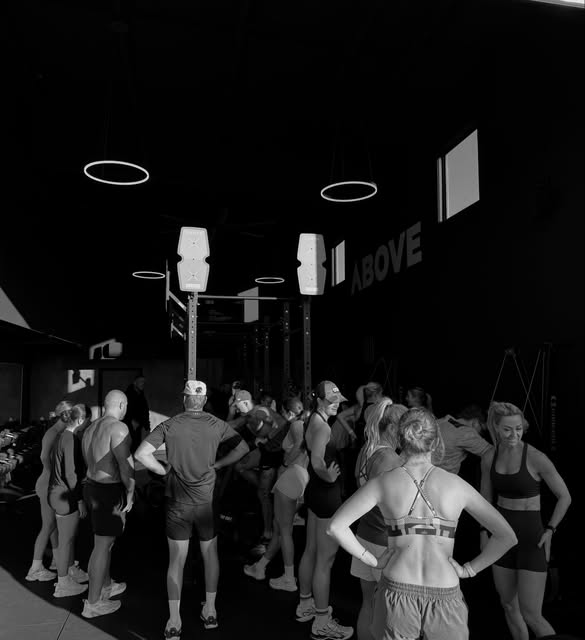 Coached group training session on the Above Gym floor